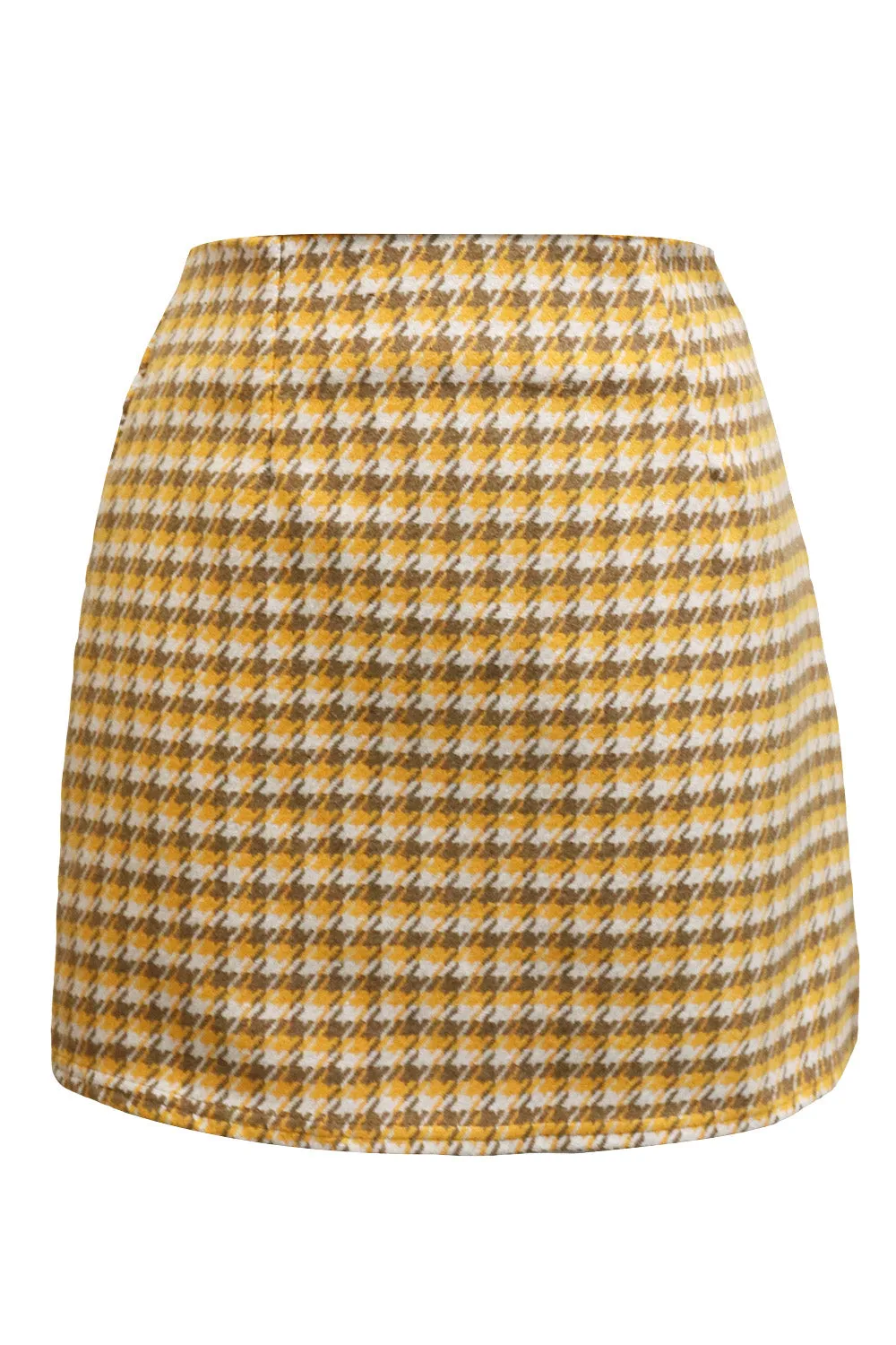 Zendaya Houndstooth Mini Skirt