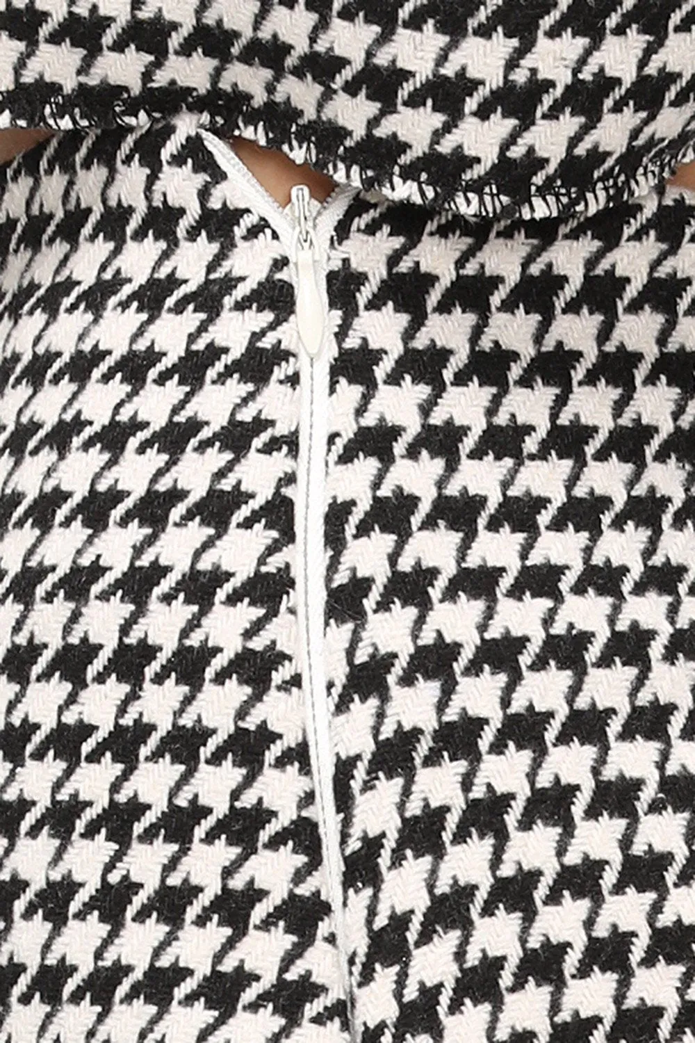 Zendaya Houndstooth Mini Skirt