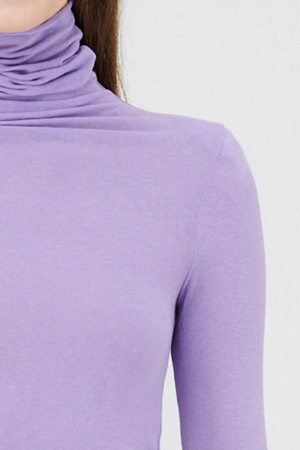 Zoe High Neck Long Sleeve Top